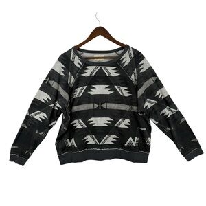 Denim & Supply Ralph Lauren Gray Southwestern Style Pattern Sweater Women’s L